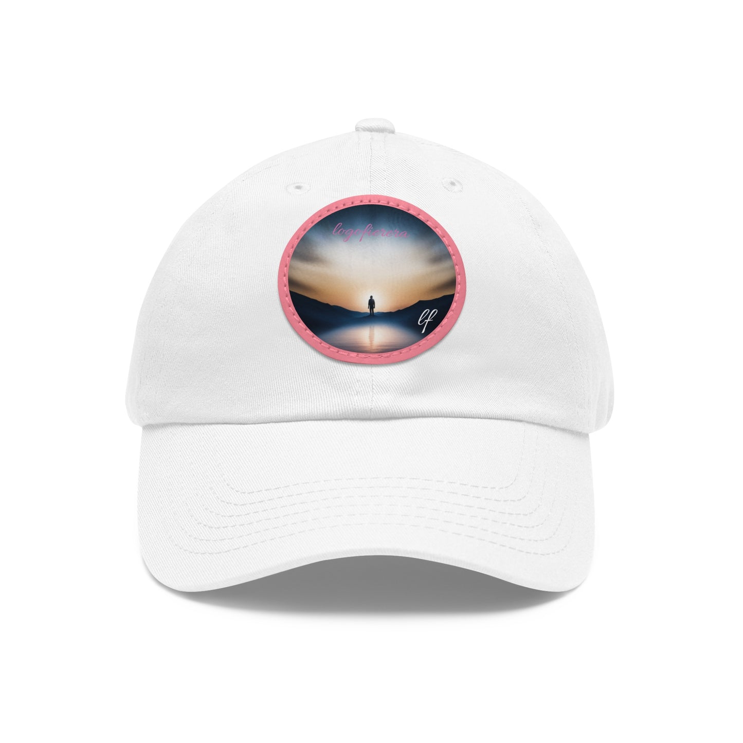 Dad Hat with Leather Patch (Round)