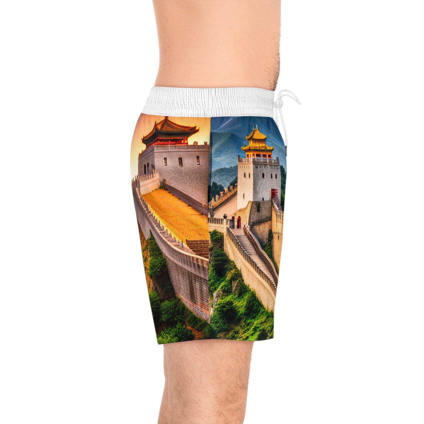 Men's Mid-Length Swim Shorts (AOP)